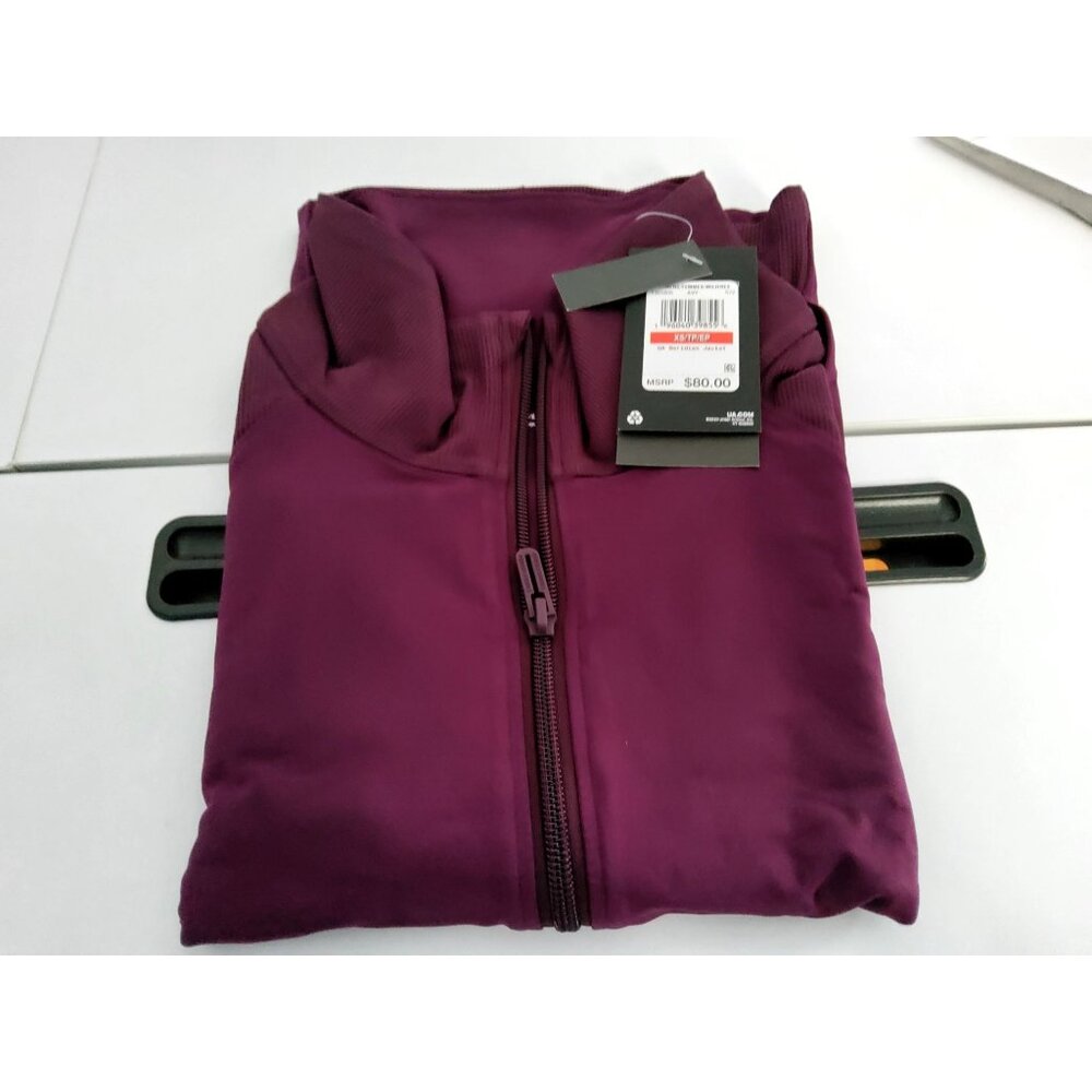 Under Armour Womens UA Meridian Fitted Jacket XS Plum Purple Polyester Blend
